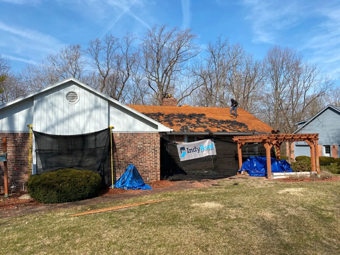 Fiber cement siding installed on a Fortville home